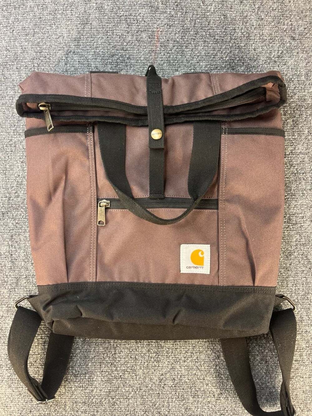 Carhartt Convertible Backpack Tote Bag Brown - Picture 12 of 12